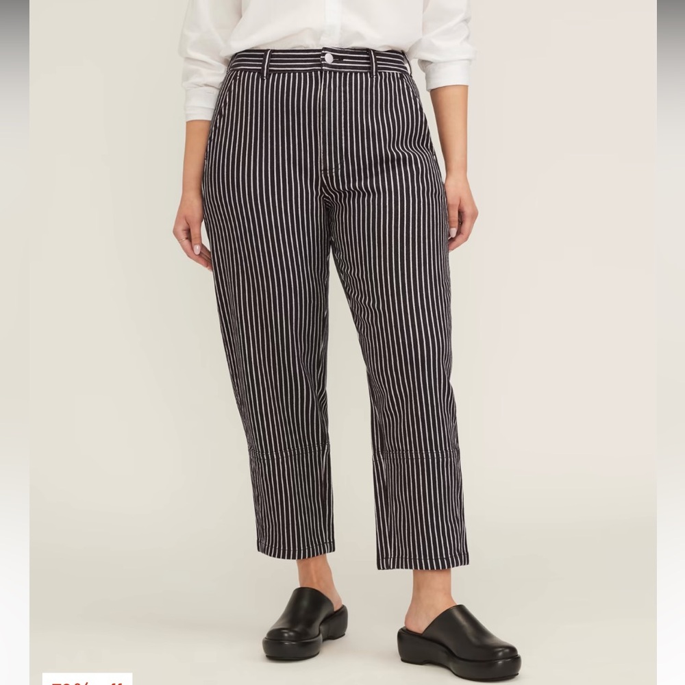 NWT Everlane Striped Utility Barrel Pants